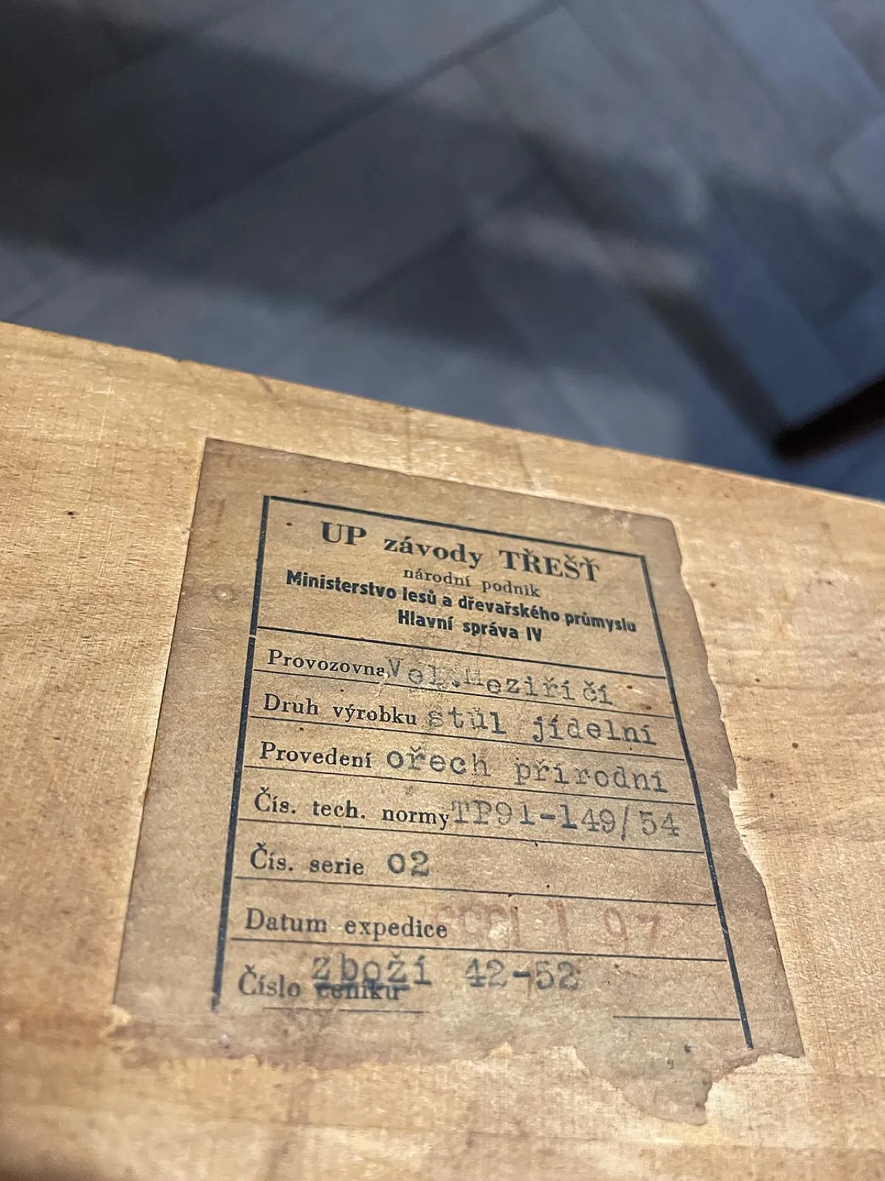 Extendable dining table by UP závody Třešť 6